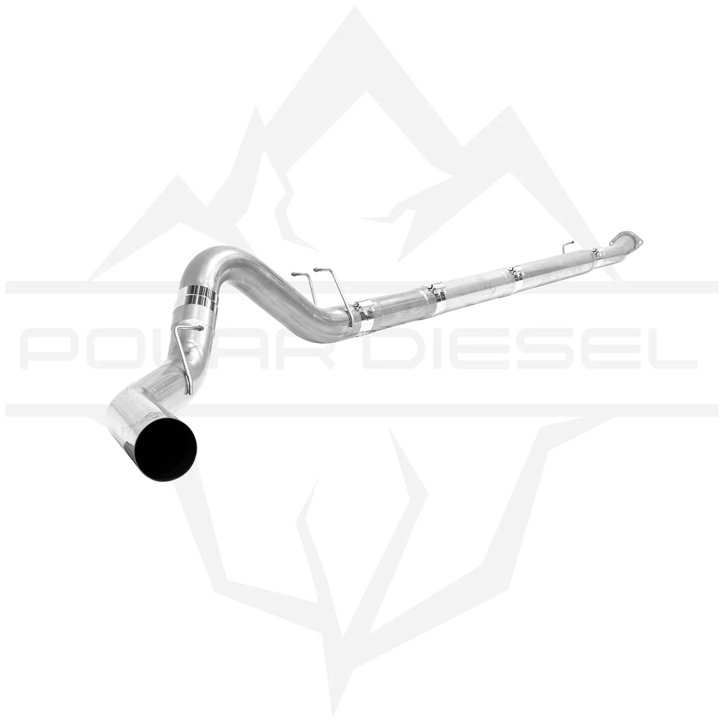 Polar Diesel 2023-2026 Ford Powerstroke 6.7L 304SS 5" Raw Exhaust & Downpipe Package