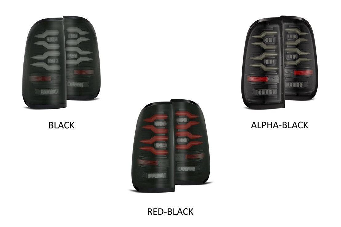 AlphaRex Ford Super Duty Luxx LED Tail Lights (99-16)