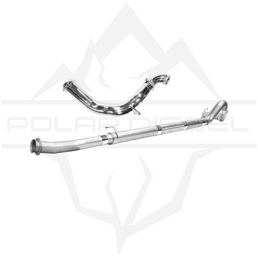 Polar Diesel 2023-2026 Ford Powerstroke 6.7L 304SS 5" Raw Exhaust & Downpipe Package