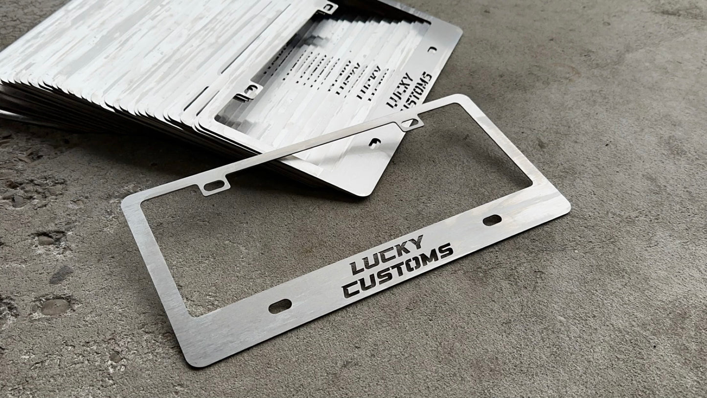 Stainless Steel License Plate Frames