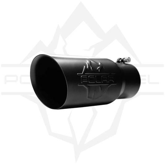 Polar Diesel 304SS Black Oval Exhaust Tip