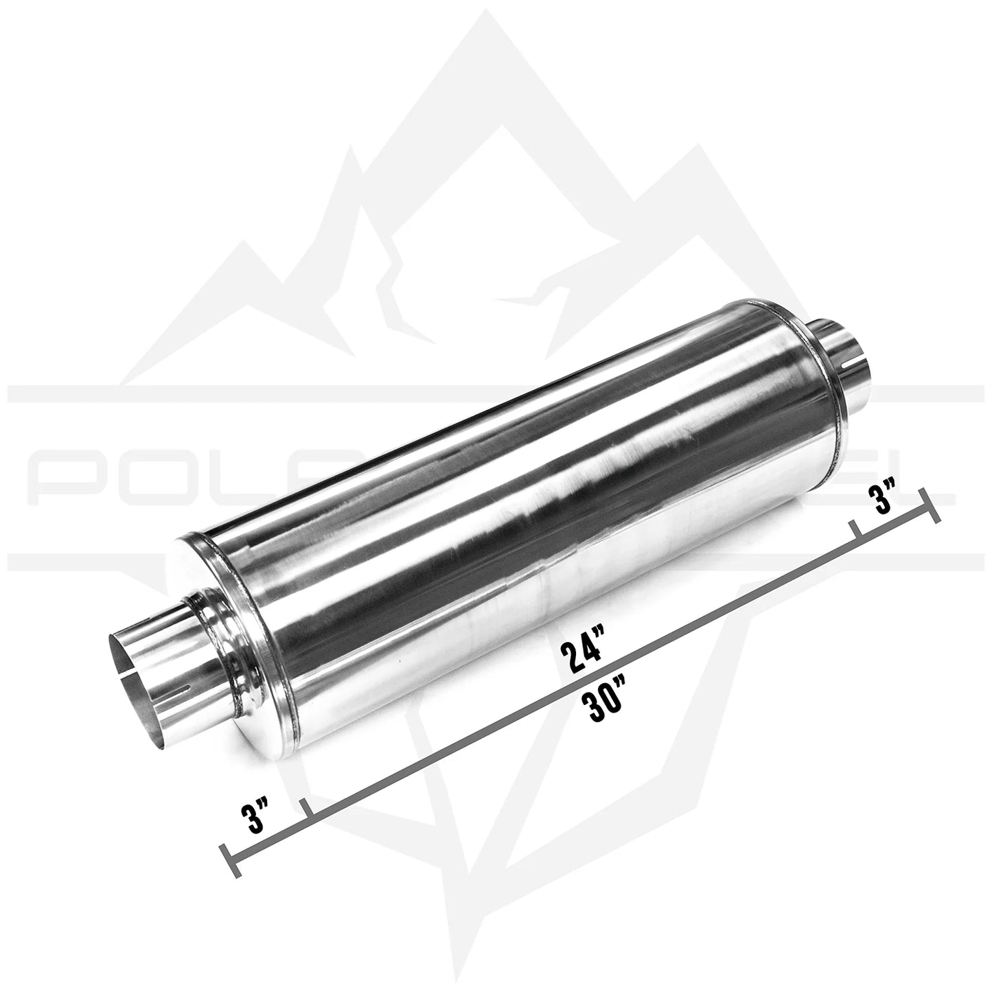 Polar Diesel Universal 4" Silencer Muffler