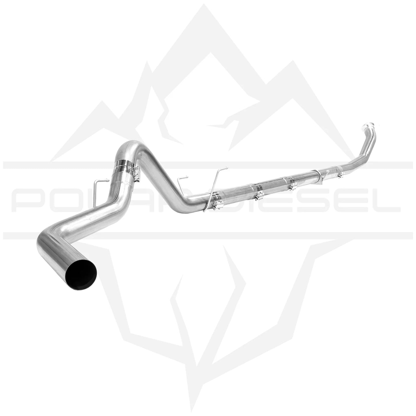 Polar Diesel 2007.5-2009 Cummins 6.7L 4" Exhaust With Muffler
