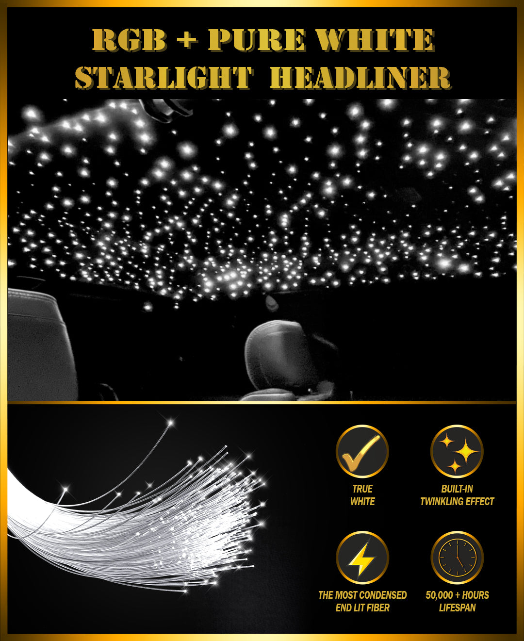 Twinkle Effect Roc RGBW+T Twinkling Starlight Headliner | Adrenaline Off-Road – Lucky Customs